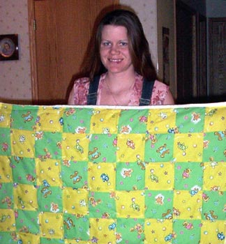 Baby Quilt made by Holly and Pat